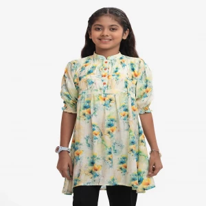 Green Cotton Kids Tunic