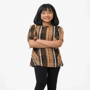 Check Georgette A-line Tunic