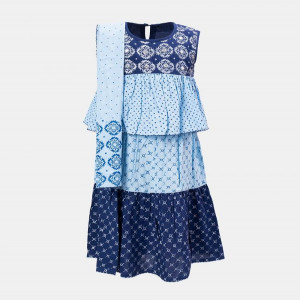 Blue Cotton Ghagra Choli
