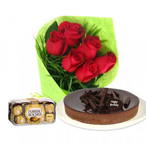 red-roses-with-chocolate-cheesecake-ferrero-rocher