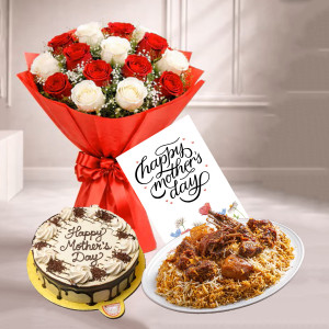 Valentine's Combo With Fruits and Flower