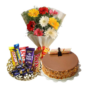 Combo with Cake and Flower