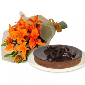 orange-lilies-with-chocolate-cheesecake-1