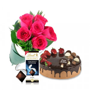 choco-strawberry-cake-with-pink-roses-lindt-coconut-chocolate