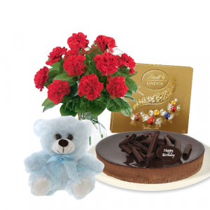 red-carnations-with-chocolate-cheesecake-lindt-assorted-chocolates-6-inch-teddy