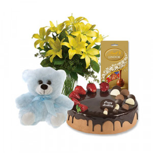 yellow-lilies-with-choco-strawberry-cake-assorted-chocolate-6-inch-teddy-1
