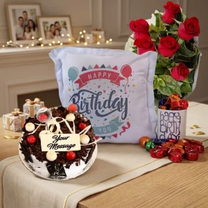 birthday-cushion-with-radisson-cake-chocolates-flowers-birthday-mug