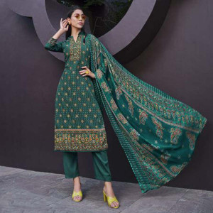 Pure Crepe Digital Print Salwar Suits