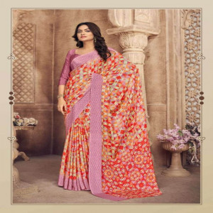 Fancy Crepe Silk Saree