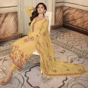 Royal Crepe Salwar Suits with Georgette Dupatta