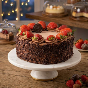eggless-chocolate-strawberry-cake
