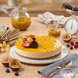 eggless-passion-fruit-cheesecake