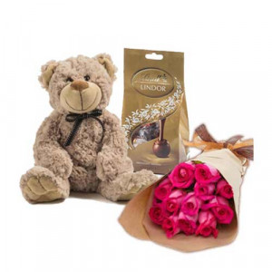 dark-pink-roses-combo-i