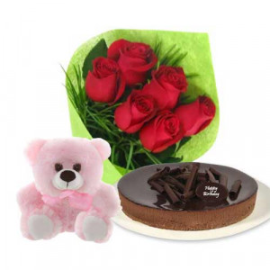 red-roses-with-chocolate-cheesecake-6-inch-teddy