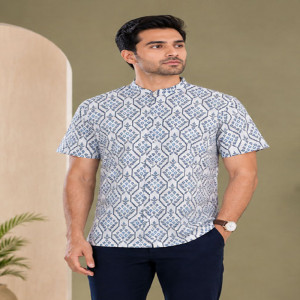 White Cotton Printed Fatua
