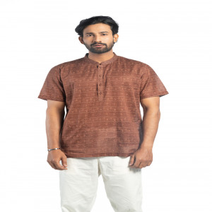 Coffee Voile Printed Fatua