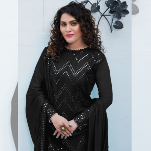 Chikankari Georgette Embroidered Dress Material