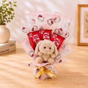 kitkat-chocolate-cute-bunny-bouquet