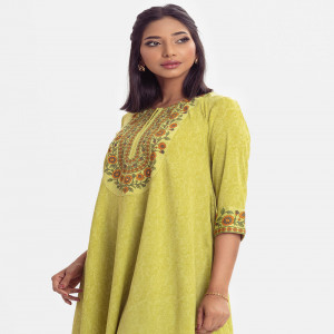 Green Joom A-line tunic