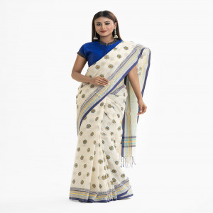 White Cotton Saree