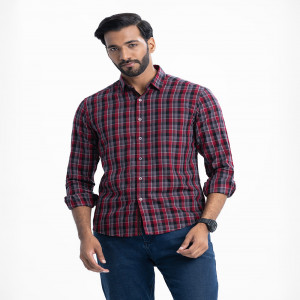 Check Cotton Long Sleeve Casual Shirt