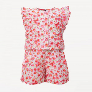 White & Pink Cotton Bottom Tops Set