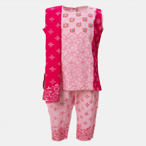 Pink Viscose Newborn Salwar Kameez