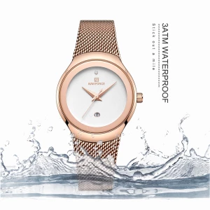 Naviforce 5004 – RoseGold White