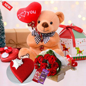 Brown Teddy Bear Combo