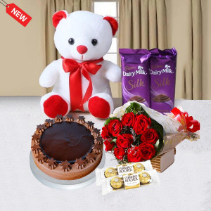 Chocolaty Combo With Teddy Bear