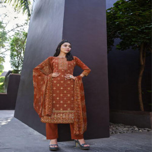 Pure Crepe Digital Print Salwar Suits