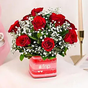 10 Pieces Red Roses Bouquet