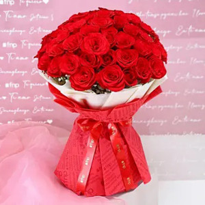 36 Pieces Red Roses Bouquet