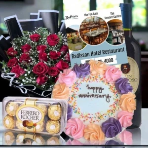 radisson-hotel-restaurant-voucher-combo-with-roses-cake-chocolate-wine