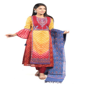 Voile Printed Salwar Kameez Set