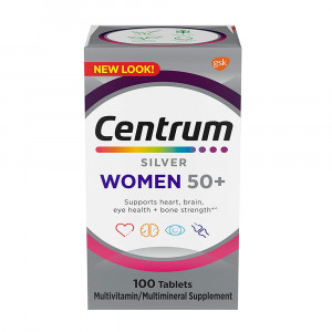 Centrum Silver Women's Multivitamin for Women 50 Plus, Multivitamin/Multimineral Supplement with Vitamin D3, B Vitamins, Non-GMO Ingredients, Supports Memory and Cognition in Older Adults