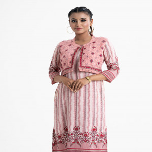Onion Georgette Straight Kameez