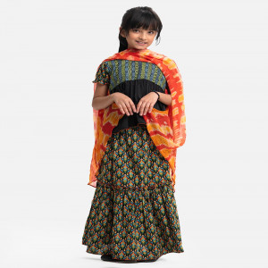 Printed Cotton Ghagra Choli