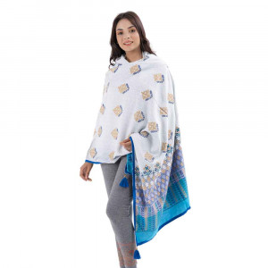 White Cotton Shawl