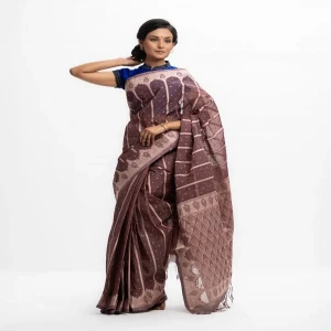 Mauve Cotton Saree