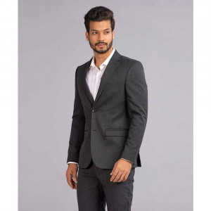 Black Fitted Business Formal Blazer