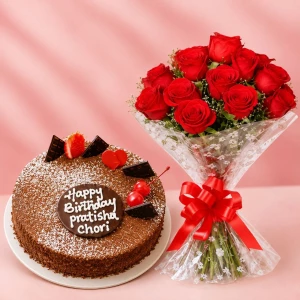 delicious-tiramisu-cake-with-a-dozen-beautiful-roses