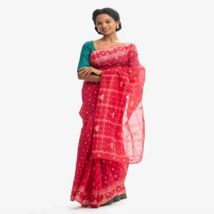 Pink half Silk Saree