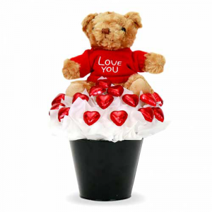 teddy-with-chocolate-bouquet