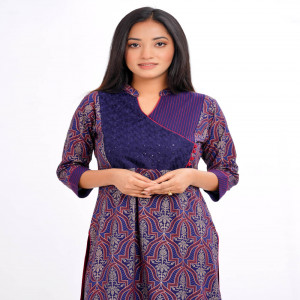 Blue Georgette Kameez
