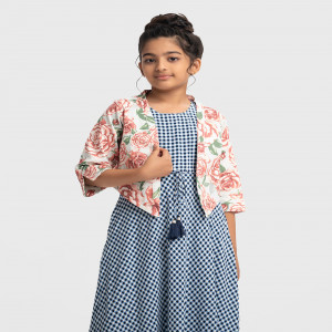 Multi-color Viscose Koti Style Frock
