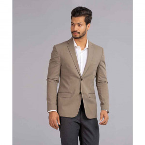 Olive Fitted Business Formal Blazer
