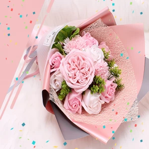 Valentine's Day Simulation Rose Soap Bouquet