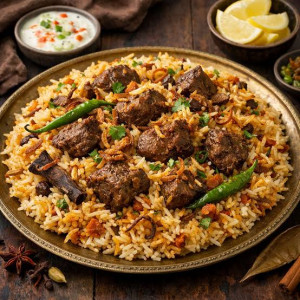 Beef Akhni Biryani