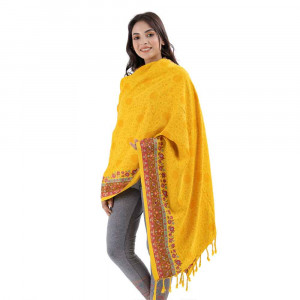 Yellow Viscose Shawl